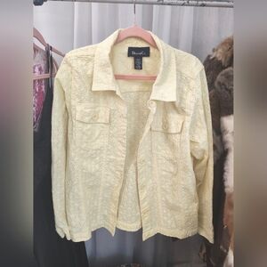 Vintage Yellow Lace Jacket